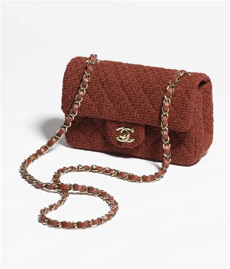 túi chanel classic mini|Mini classic handbag, Wool tweed & gold.